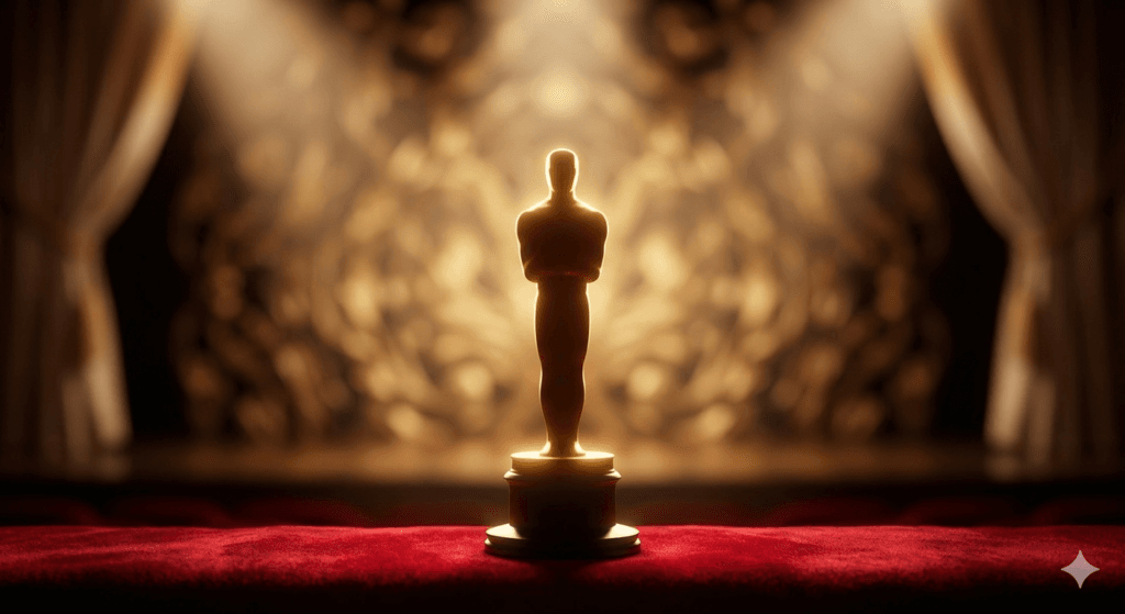 2026 Oscars Winners List: A conceptual artistic representation of the prestigious Academy Awards atmosphere.